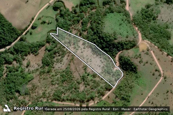 Imagem de satélite de Fazenda Calabar II - Parcela 22 em Bocaina de Minas - MG