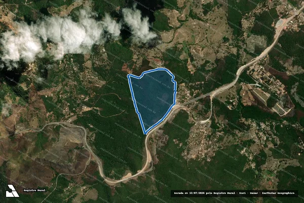 Imagem de satélite de Fazenda do Diogo - Parcela 1 em Caeté - MG