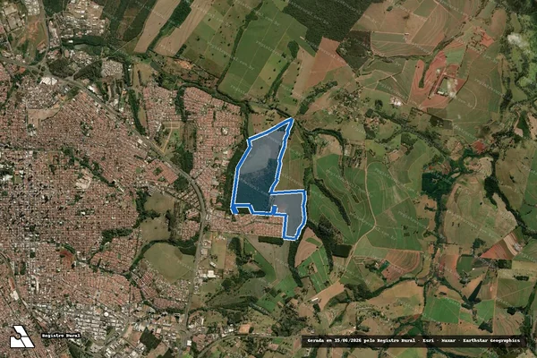 Imagem de satélite de Fazenda Santa Joana - Parte 1 em São Carlos - SP