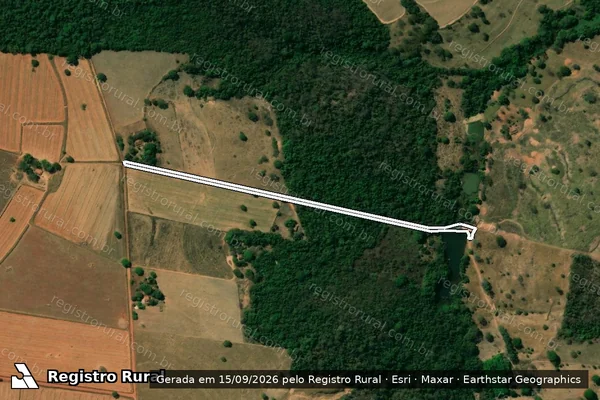 Imagem de satélite de ESTRADA VICINAL 07 - PROJETO DE ASSENTAMENTO ORIENTE / ESTRADA VICINAL 07 – P.A. ORIENTE