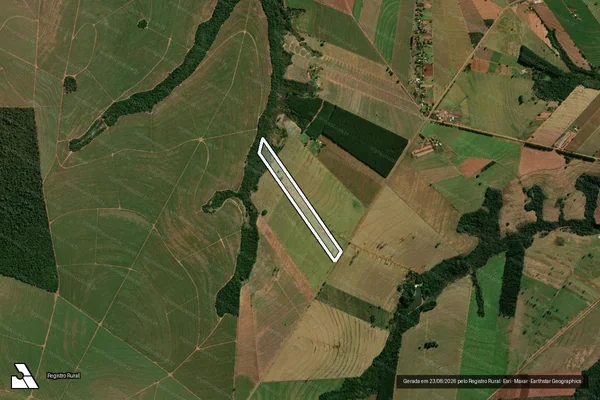 Imagem de satélite de LOTE 184 DA GLEBA SÃO LOURENÇO - Matrícula 2.503 em Cianorte - PR