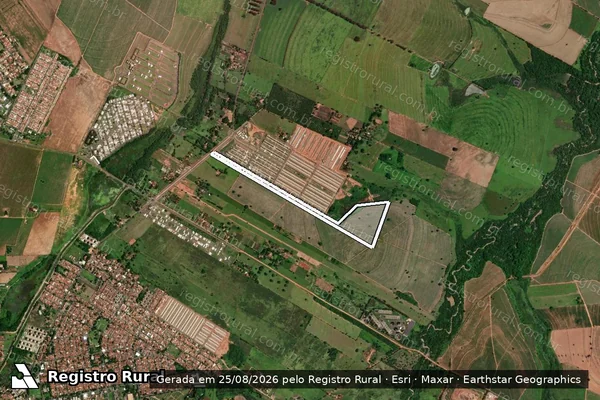 Imagem de satélite de Fazenda Santa Luiza - Gleba A em Araçatuba - SP