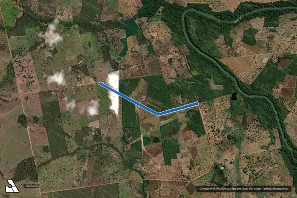 Imagem de satélite de ESTRADA VICINAL 04 – P.A. SANTA TEREZA / ESTRADA VICINAL 04 – P.A. SANTA TEREZA