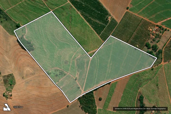 Imagem de satélite de Sitio Santa Rita de Cassia - Parte 1 em Monte Azul Paulista - SP