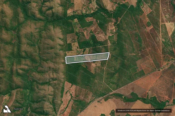 Imagem de satélite de FAZENDA JE, LOTE 20 DO REASSENTAMENTO PIABANHA II - 001 em São Salvador do Tocantins - TO