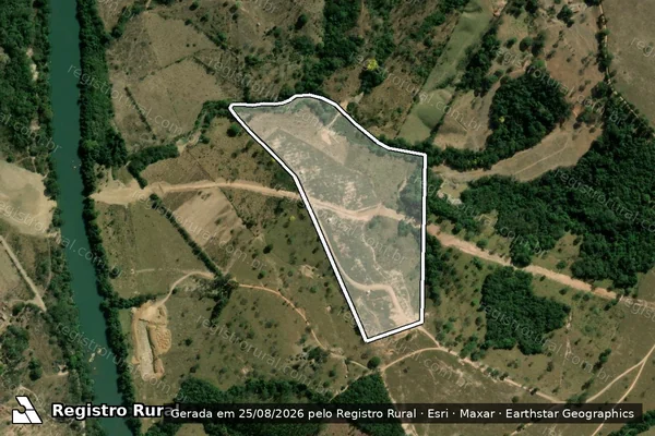 Imagem de satélite de Fazenda da Barra e Malícia - Parte 1 em São Gonçalo do Pará - MG