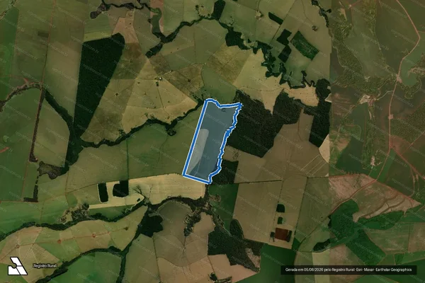 Imagem de satélite de FAZENDA PAI JOÃO - Parte 1 em Aral Moreira - MS
