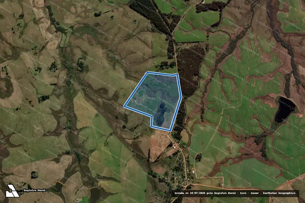 Imagem de satélite de ESTÂNCIA SANTA VIRGINIA B - 001 em Sant'Ana do Livramento - RS