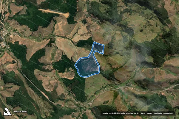 Imagem de satélite de Sítio Correias - Parte 1 em São Domingos do Prata - MG