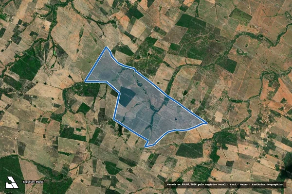 Imagem de satélite de FAZENDA NOVA FLORESTA - Gleba 02 em Nossa Senhora da Glória - SE