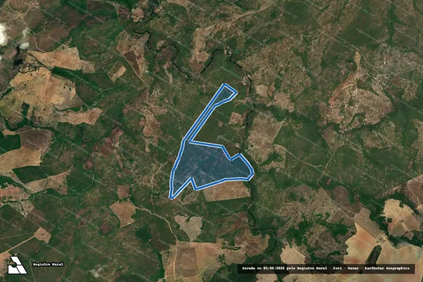 Imagem de satélite de Fazenda Cachoeira da Fazenda Boa Vista - PARTE 2 em Colinas do Sul - GO