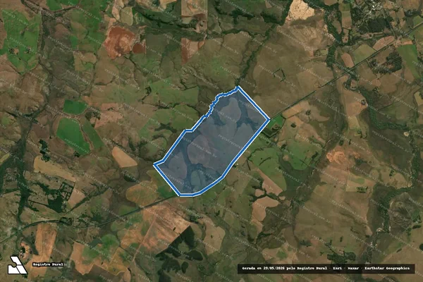 Imagem de satélite de RANCHO DA GUAJUVIRA - GLEBA 5 em Alegrete - RS