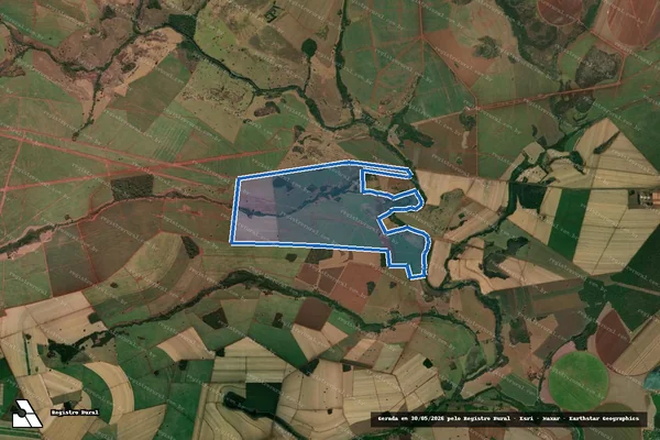 Imagem de satélite de Fazenda Balsamo / Parte 1 em Quirinópolis - GO