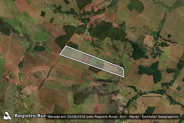 Imagem de satélite de FAZENDA CAMARINHAS - Parcela 1 em Jaraguá - GO