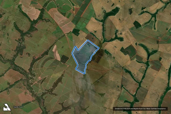 Imagem de satélite de FAZENDA REUNIDAS / Parte 1 em Paranaíba - MS