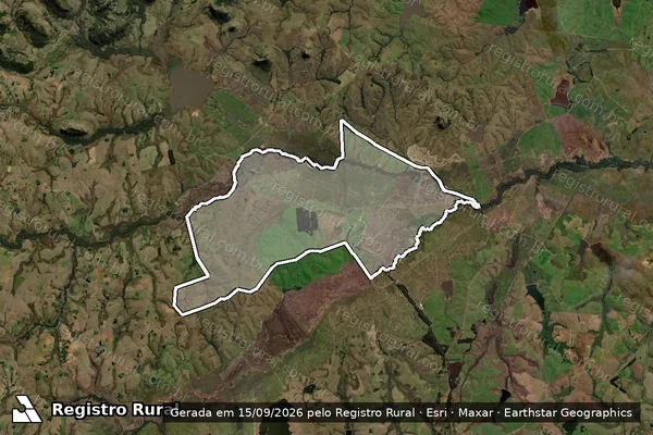 Imagem de satélite de ESTÂNCIA SANTA AUGUSTA - 001 em Rosário do Sul - RS