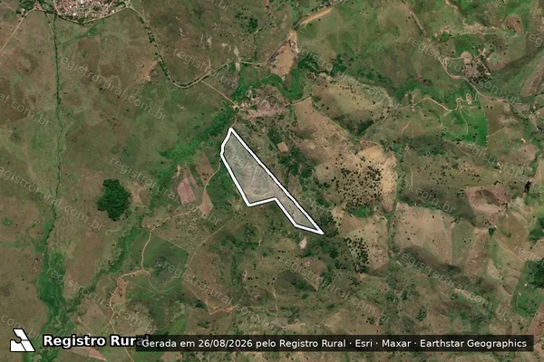 Imagem de satélite de FAZENDA SANTO ANTONIO - PARCELA 02 em Itanhém - BA