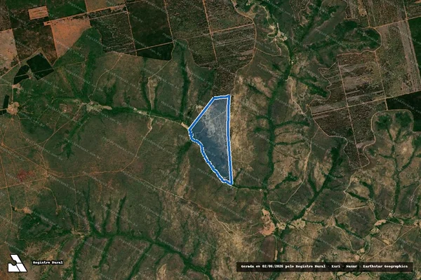 Imagem de satélite de Sítio Vitória  - Parte 1 em Fruta de Leite - MG