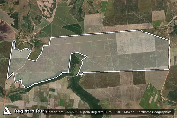 Imagem de satélite de FAZENDA COMPLEXO NASCENÇA - Gleba 03 em Japoatã - SE