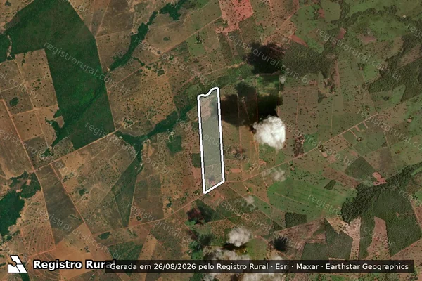 Imagem de satélite de Lote 19 - Projeto de Assentamento Campo Alegre (Gleba 01) - Lote 19 - Projeto de Assentamento Campo Alegre (Gleba 01) em São Miguel do Araguaia - GO