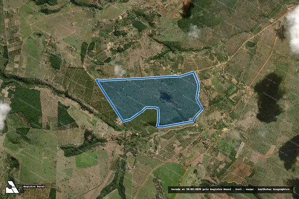 Imagem de satélite de FAZENDA BAIXA VERDE - 001 em Brejões - BA