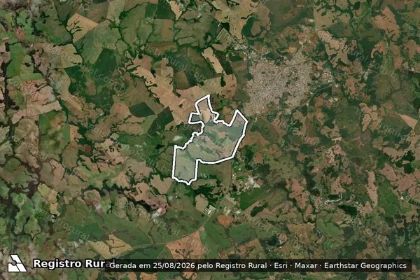 Imagem de satélite de FAZENDA DO CERVO em Campos Novos - SC