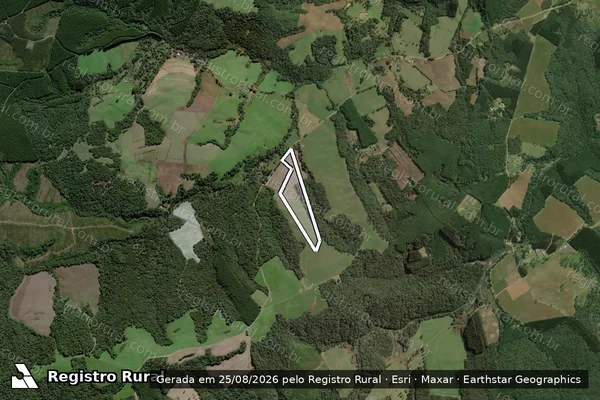 Imagem de satélite de TRANSCRIÇÃO 12.674 - ÚNICA em Mafra - SC
