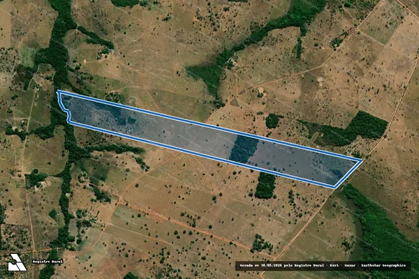 Imagem de satélite de Lote 23, PA Jenipapo - Parte 01 em Bandeirantes do Tocantins - TO