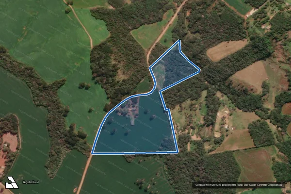Imagem de satélite de Fazenda Santa Helena - Fazenda Santa Helena2 em Tibagi - PR