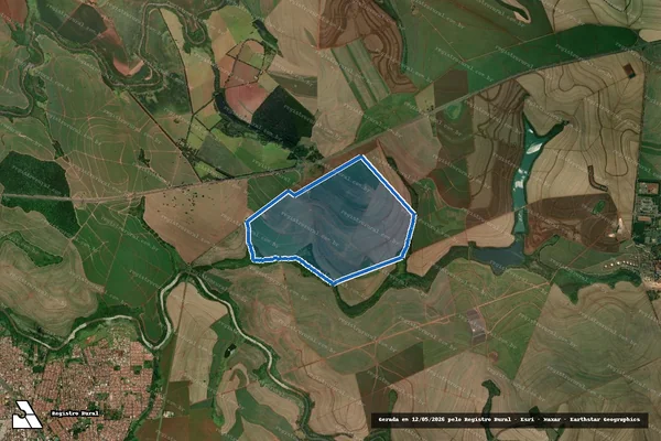 Imagem de satélite de FAZENDA SÃO JOSÉ DAS FURNAS ? MATÃO - GLEBA 3 em Ourinhos - SP