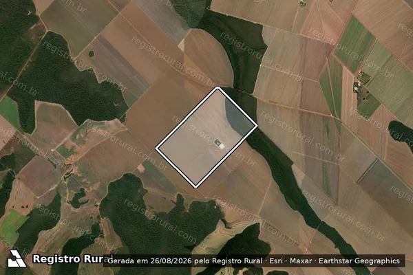 Imagem de satélite de FAZENDA SÃO PEDRO - Parte 1 em Sorriso - MT