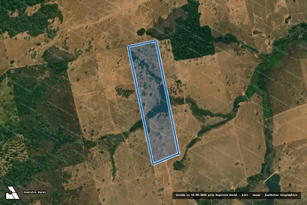 Imagem de satélite de Lote 34 do P.A.R. Paraná - Parte 1 em Colíder - MT