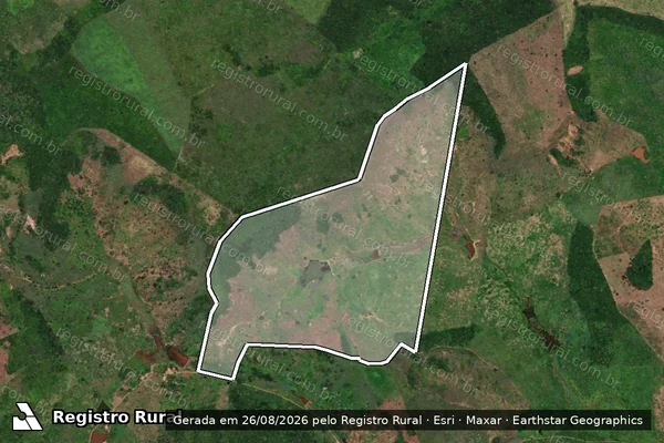 Imagem de satélite de Fazenda Santo Antônio  - Fazenda Santo Antônio em Poção de Pedras - MA
