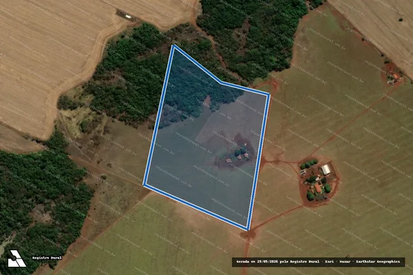 Imagem de satélite de FAZENDA GLORIA - Gleba 2 - Gleba 2 em Acreúna - GO