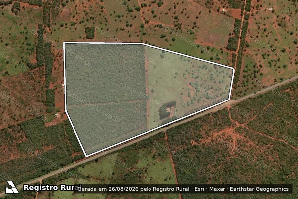 Imagem de satélite de FAZENDA FELIX - Parte 1 em Guaraciama - MG
