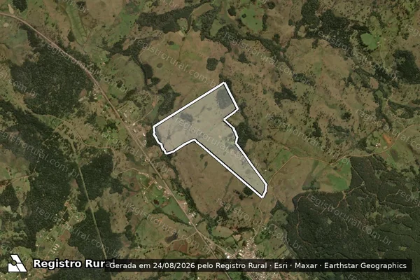 Imagem de satélite de FAZENDA ECILDA - . em Painel - SC