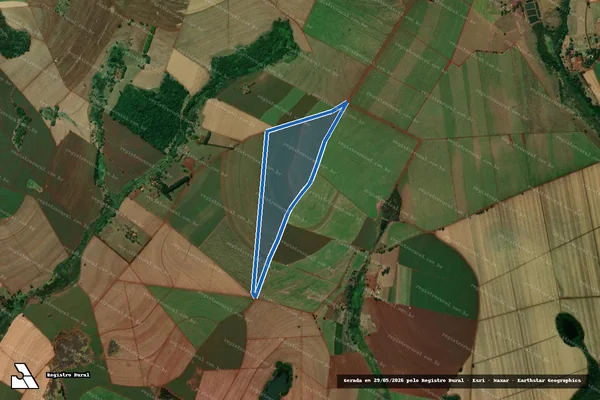 Imagem de satélite de Fazenda Aliança em Orlândia - SP