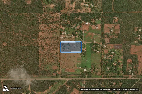 Imagem de satélite de UMA GLEBA DE TERRAS NA FAZENDA MONJOLOS - Parte 1 em Brasília - DF