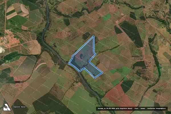 Imagem de satélite de FAZENDA SOUZA - Parte 1 em Cachoeira Alta - GO