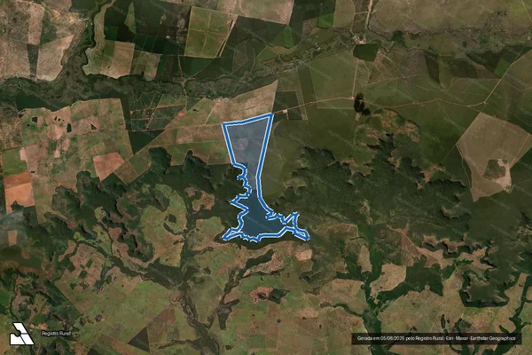 Imagem de satélite de Fazenda Sol Nascente - GLEBA E em Sonora - MS