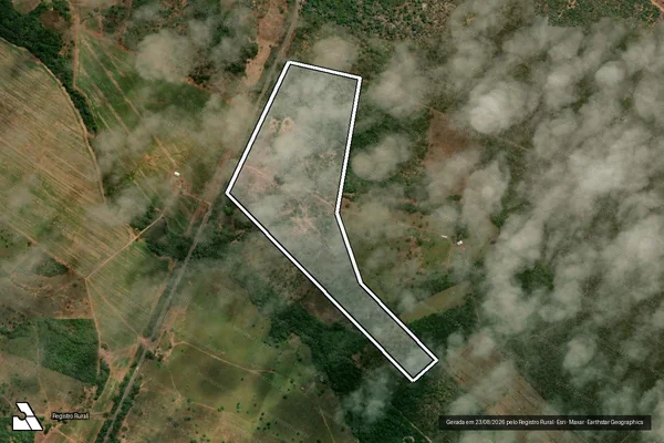 Imagem de satélite de Gleba Santa Maria, Lote GSM-02, CHÁC. DIVINO PAI ETERNO - Parte 01 em Wanderlândia - TO