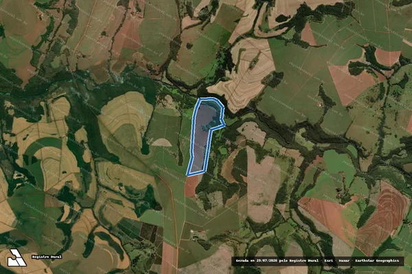 Imagem de satélite de Fazenda Cachoeira - Parte 1 em Uberaba - MG