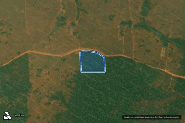 Imagem de satélite de LOTE 80/REMANESCENTE - GLEBA 46 - P.A.D. MARECHAL DUTRA - 02 - PARCELA 01 em Ariquemes - RO