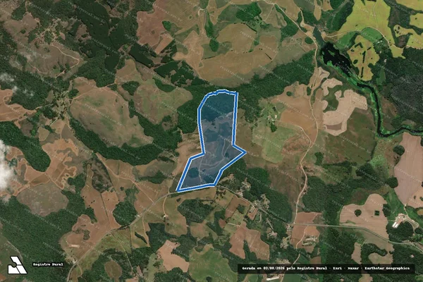 Imagem de satélite de Fazenda Alto do Espigão - Gleba-B em Castro - PR