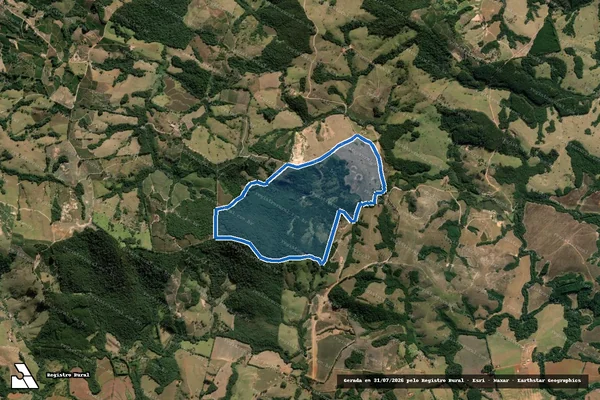 Imagem de satélite de Fazenda Guatambú - Gleba 03 em Jacuí - MG