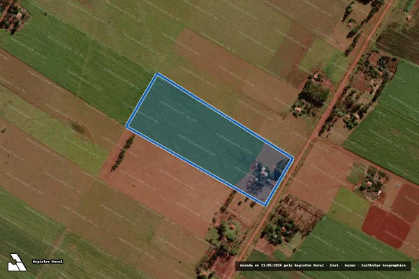 Imagem de satélite de Projeto de Assentamento Alambari - Lote 64 (FAF) - Projeto de Assentamento Alambari em Sidrolândia - MS