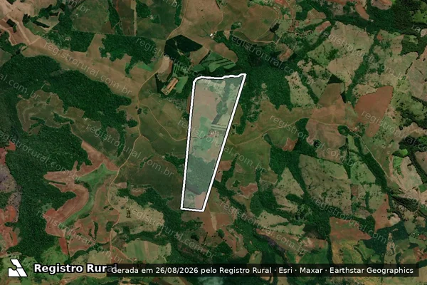 Imagem de satélite de LOTE Nº 58-D - LOTE Nº 58-D em Roncador - PR