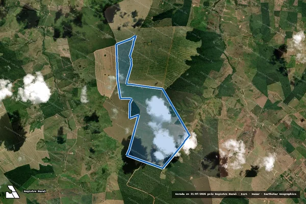 Imagem de satélite de FAZENDA SÃO PAULO - (GLEBA ZERO TRÊS) em Cidelândia - MA