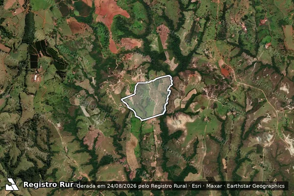 Imagem de satélite de Fazenda São José da Lagoa, lugar denominado Gordura do Moisés - PARTE 1 em São Gotardo - MG
