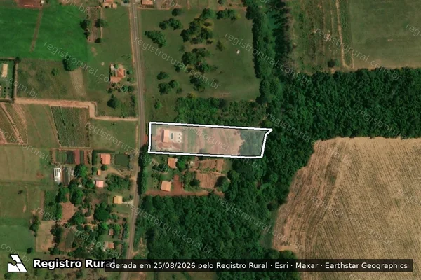 Imagem de satélite de CHACARA SÃO LUIZ - Gleba B em São Pedro do Paraná - PR
